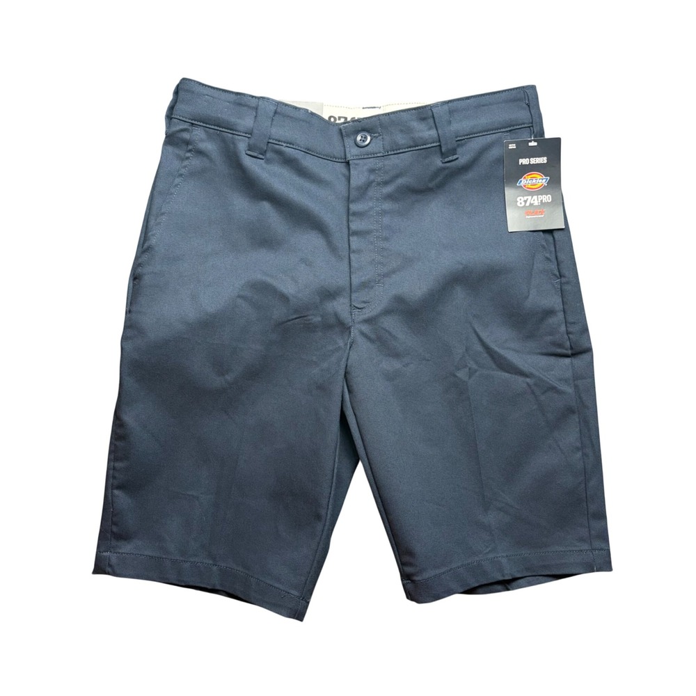 Dickies 874 Pro Work Shorts Mens 32 Dark Navy Blue Flex Regular Fit 11" Inseam